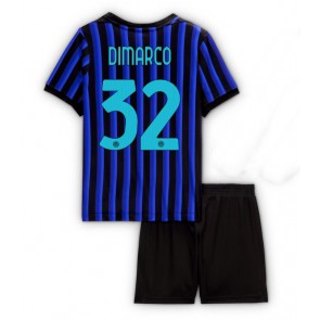 Inter Milan Federico Dimarco #32 Hemmakläder Barn 2025-26 Kortärmad (+ Korta byxor)